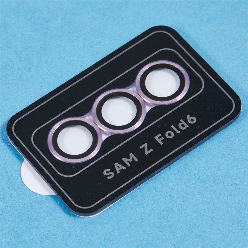 For Samsung Galaxy Z Fold6 5G Camera Lens Protector Set Precise Positioning Individual Lens Film - Purple - 7