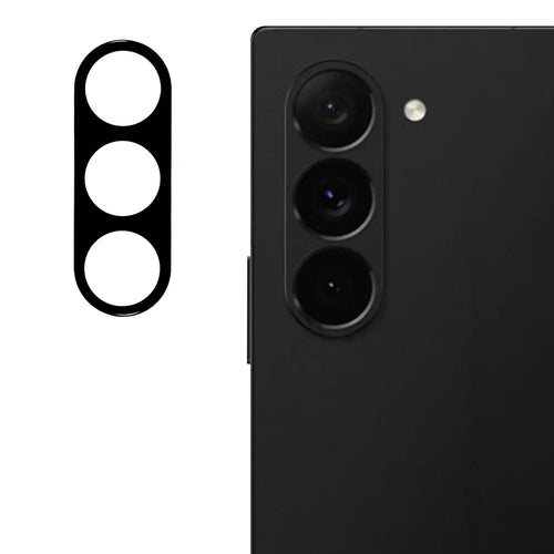 For Samsung Galaxy Z Fold6 5G Tempered Glass Camera Lens Film Anti-Scratch Lens Protector - Black - 1