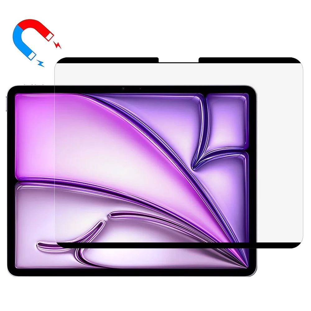 For iPad Air 13 (2026) / (2025) / (2024) Magnetic Screen Protector Removable Reusable Paper-Feel PVC Film - 1