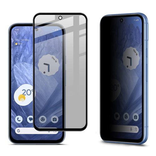 IMAK For Google Pixel 8a Anti-Spy Full Screen Protector Full Glue Tempered Glass Film - 1