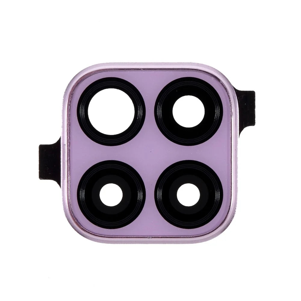 OEM Back Camera Lens Ring Cover with Glass Lens for Huawei P40 lite 4G - Purple - 1