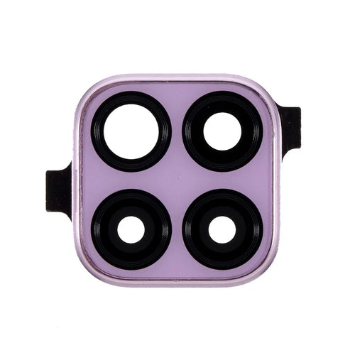 OEM Back Camera Lens Ring Cover with Glass Lens for Huawei P40 lite 4G - Purple - 1