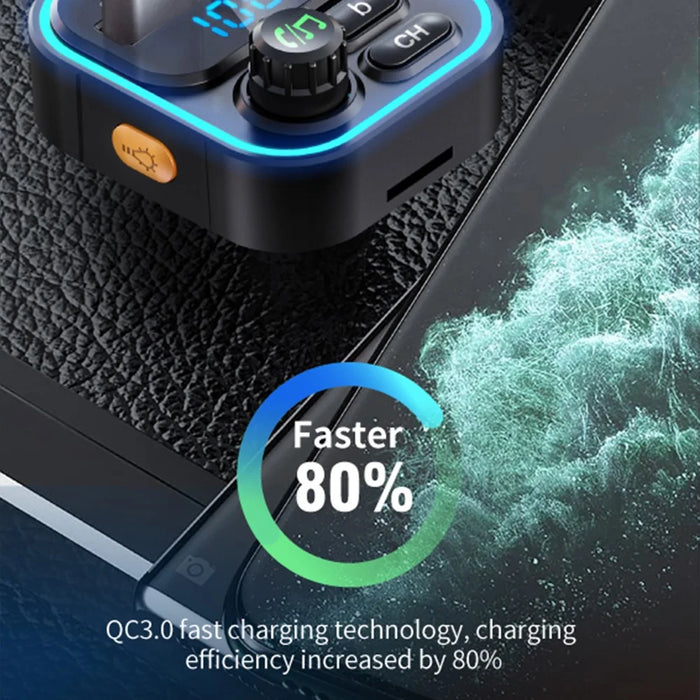 WEKOME WP-C52 Bluetooth-compatible MP3 PD 20W Fast Charging Car Charger - 3