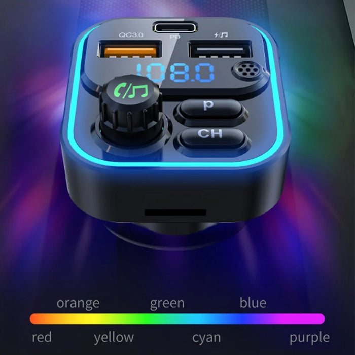 WEKOME WP-C52 Bluetooth-compatible MP3 PD 20W Fast Charging Car Charger - 6