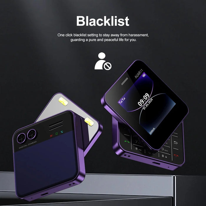 AUAR11 Dual SIM Standby Rotating 2G Phone with 2.4 inch Color Screen - Purple - 2