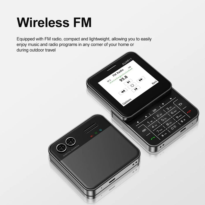AUAR11 Dual SIM Standby Rotating 2G Phone with 2.4 inch Color Screen - Purple - 3