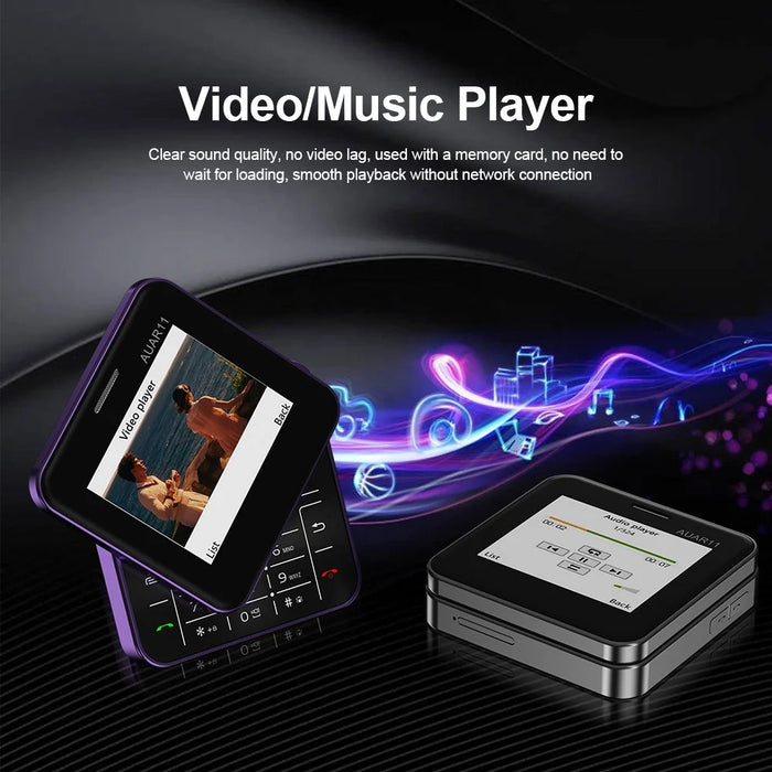 AUAR11 Dual SIM Standby Rotating 2G Phone with 2.4 inch Color Screen - Purple - 7