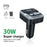 C64 Bluetooth-compatible 5.3 Car Adapter PD 30W Car Charger Handsfree Calling Audio Receiver MP3 Music Player - 2