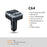 C64 Bluetooth-compatible 5.3 Car Adapter PD 30W Car Charger Handsfree Calling Audio Receiver MP3 Music Player - 5