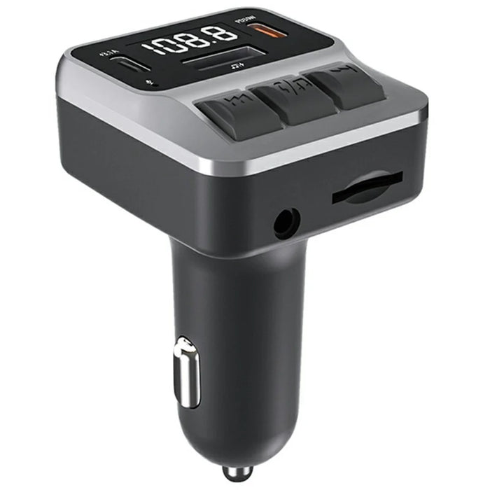 C65 Car Bluetooth-compatible FM Transmitter with Dual Type-C Port PD 30W Fast Charging Adapter - 1