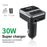 C65 Car Bluetooth-compatible FM Transmitter with Dual Type-C Port PD 30W Fast Charging Adapter - 3