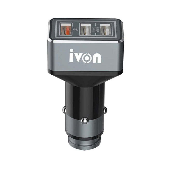 IVON CC36 5V 4.2A + QC3.0 3 USB Fast Charging Cigarette Lighter Car Charger Adapter - 1