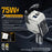 WEKOME WP-C59 Car Charger 75W Fast Charging Multi-Port Adapter with Retractable Cable - White - 2