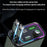 GC08C Car Charger with Dual USB C Retractable Cables and Ambient Light Voltage Display PD 65W Fast Charging Adapter - 4