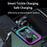 GC08C Car Charger with Dual USB C Retractable Cables and Ambient Light Voltage Display PD 65W Fast Charging Adapter - 5