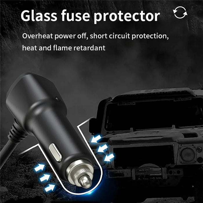 GC06 Car Charger High Power Fast Charging Voltage Display Cigarette Lighter Adapter - 7
