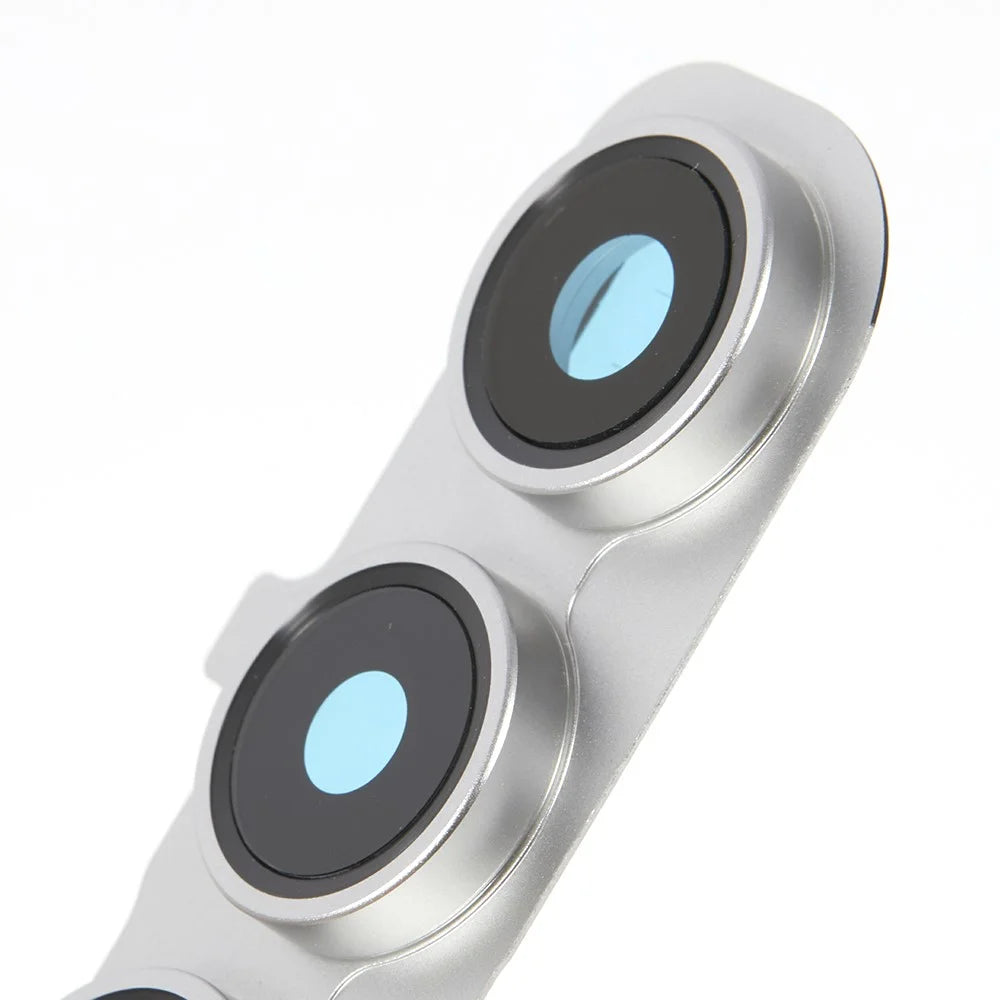 For Samsung Galaxy S24 FE S721 OEM Rear Camera Rim Lens Cover (Without Logo) - Silver - 4