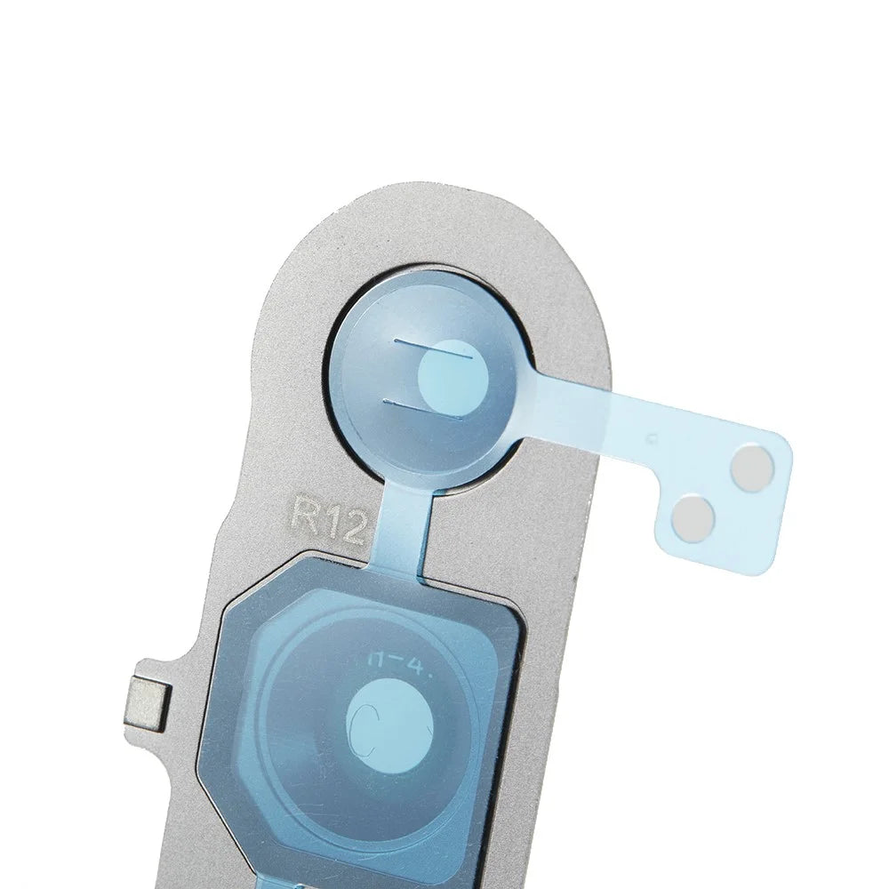 For Samsung Galaxy S24 FE S721 OEM Rear Camera Rim Lens Cover (Without Logo) - Silver - 6