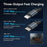 VENTION FFOB0 PD 30W Fast Charging Car Charger with Built In Type C  /  iP Cables for 12V-24V Vehicle - 4