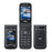 UNIWA X29 2.8 inch Flip Phone Dual Screen Dual SIM Card Standby GSM Keypad 2000mAh Rugged Mobile - Black  /  Grey - 4