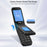 UNIWA X29 2.8 inch Flip Phone Dual Screen Dual SIM Card Standby GSM Keypad 2000mAh Rugged Mobile - Black  /  Grey - 6