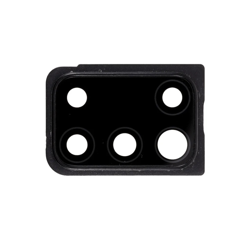 OEM Back Camera Lens Ring Cover with Glass Lens for Samsung Galaxy A21S A217 - Black - 1