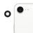 1 Set For iPhone 16e Rear Camera Rim Lens Cover with Adhesive Sticker (Without Logo) - 1