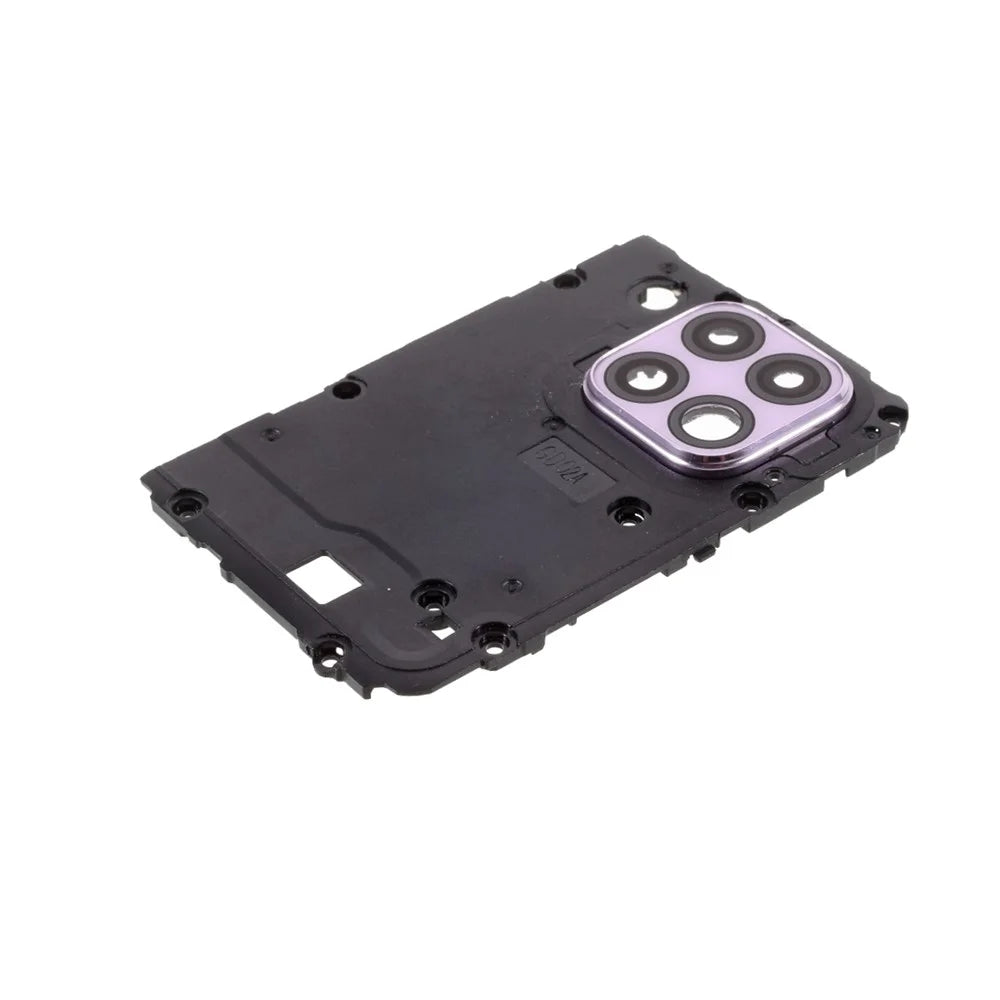 OEM Rear Camera Lens Ring Cover + Motherboard Shield Cover Replacement for Huawei P40 lite 4G - Purple - 3