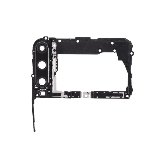 OEM Rear Camera Lens Ring Cover + Motherboard Shield Cover for Huawei P40 lite E / Honor Play 3 - Black - 1
