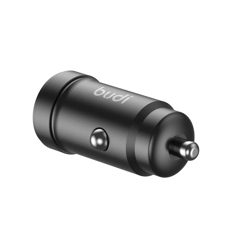 BUDI CC602B Mini Car Charger 48W Quick Charge USB A + USB C Dual Port Cigarette Lighter Adapter - 4