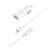 BUDI CC062TTLW USB-C 33W Car Charger Set with 1.2m 27W Type-C to iP Cable Mini Cigarette Lighter Adapter - 1