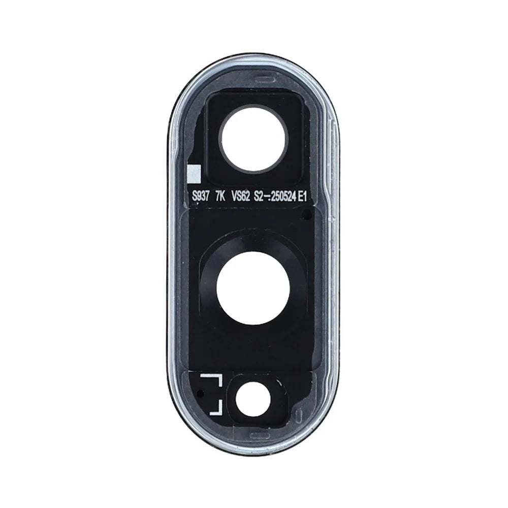 For Samsung Galaxy S25 Edge S937 OEM Back Camera Lens Ring Cover with Glass Lens (without Logo) - Silver - 2