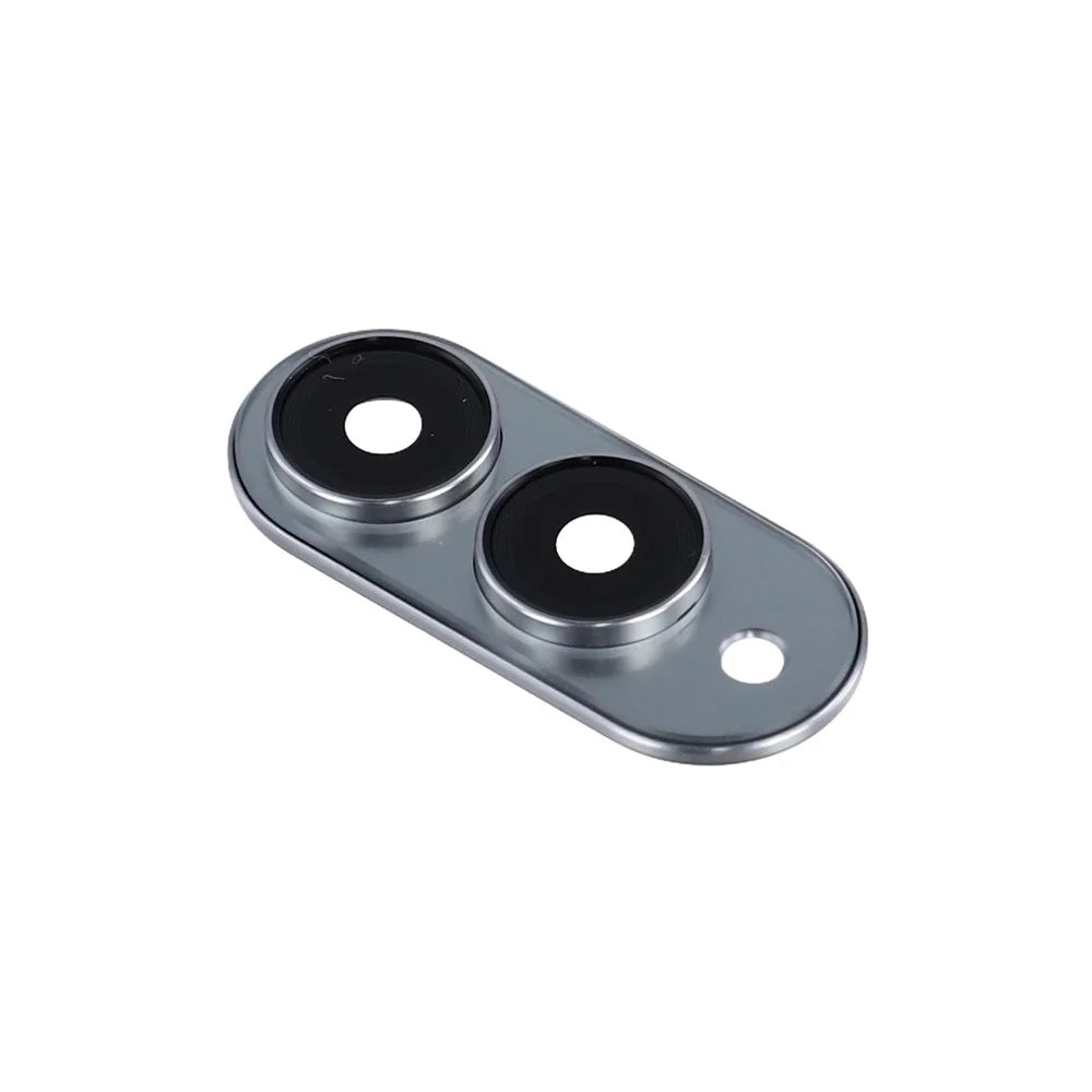 For Samsung Galaxy S25 Edge S937 OEM Back Camera Lens Ring Cover with Glass Lens (without Logo) - Silver - 3