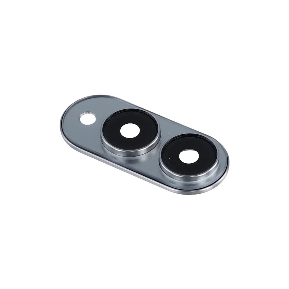 For Samsung Galaxy S25 Edge S937 OEM Back Camera Lens Ring Cover with Glass Lens (without Logo) - Silver - 4