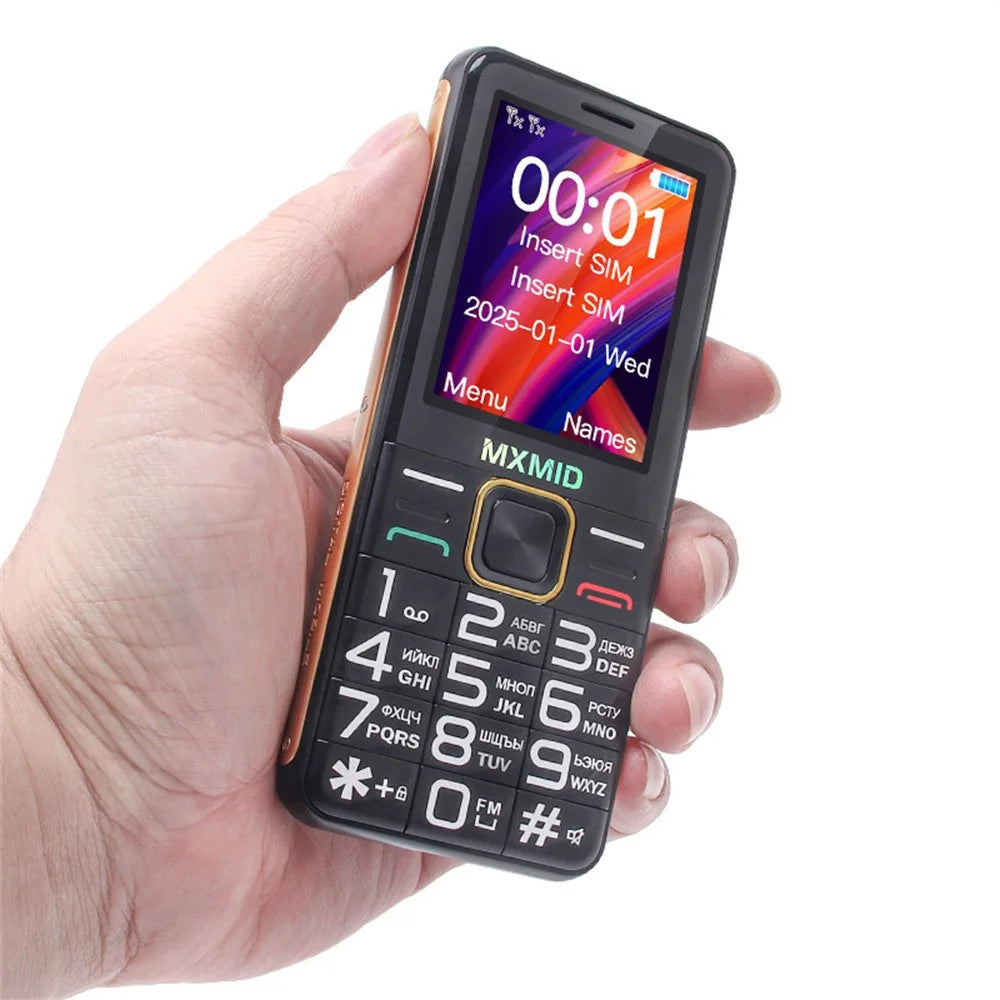 MXMID G880pro 2.4 Inch Display Phone Dual SIM Standby Bar Phone with Big Keys / Flashlight - Black - 3