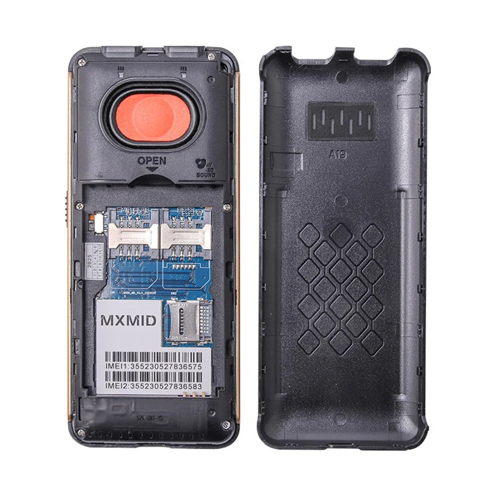 MXMID G880pro 2.4 Inch Display Phone Dual SIM Standby Bar Phone with Big Keys / Flashlight - Black - 4