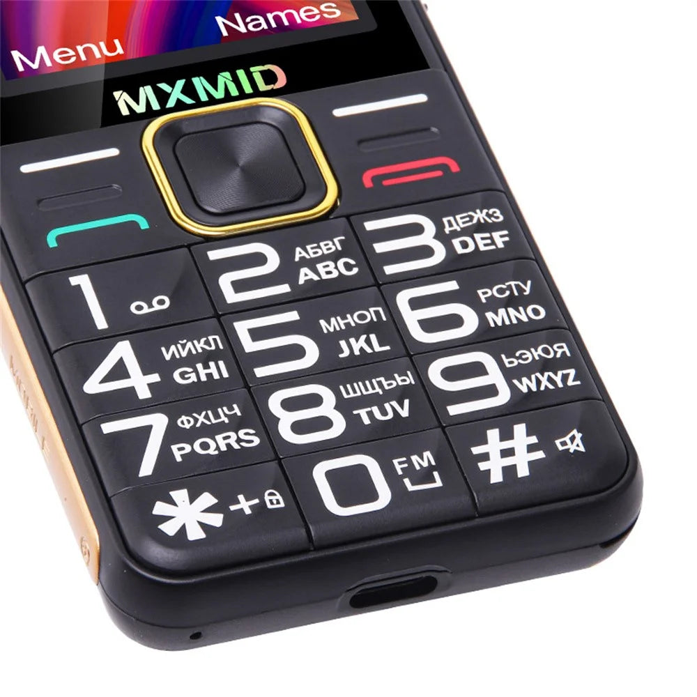 MXMID G880pro 2.4 Inch Display Phone Dual SIM Standby Bar Phone with Big Keys / Flashlight - Black - 6