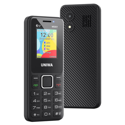 UNIWA MS001 2G Feature Phone 4 SIM Cards 4 Standby 1.77 Inch TFT Screen Signal Booster Keypad Phone - Black - 1