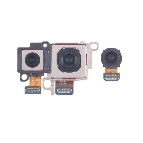 1 Set For Samsung Galaxy S24 FE S721B OEM Rear Camera Lens Module Part (Without Logo) - 1