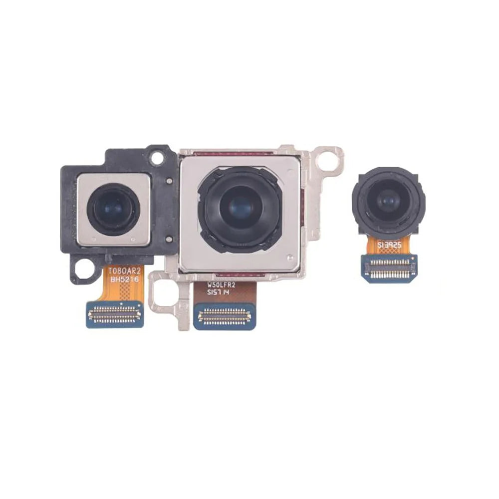 1 Set For Samsung Galaxy S24 FE S721B OEM Rear Camera Lens Module Part (Without Logo) - 1
