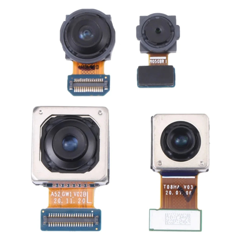 1 Set For Samsung Galaxy A72 4G SM-A725 OEM Rear Camera Lens Module Part (Without Logo) - 1
