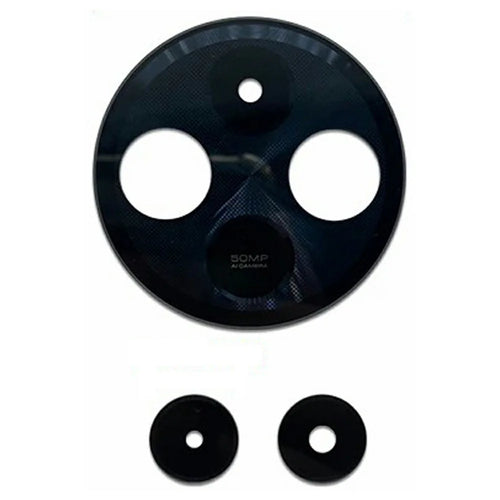 For Xiaomi Redmi 14C 4G / 5G OEM Phone Rear Camera Rim Lens Cover (Without Logo) - Black - 1