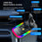 LC-039 5-in-1 Dual Retractable Cable Car Charger RGB Starry Sky Light USB-C iP (5-14) 120W Fast Charging Adapter - 2