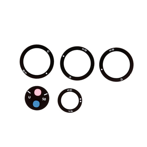 5pcs OEM Back Camera Rim Lens Ring with Glass Lens Replacement for Samsung Galaxy S21 Ultra 5G G998 - 1
