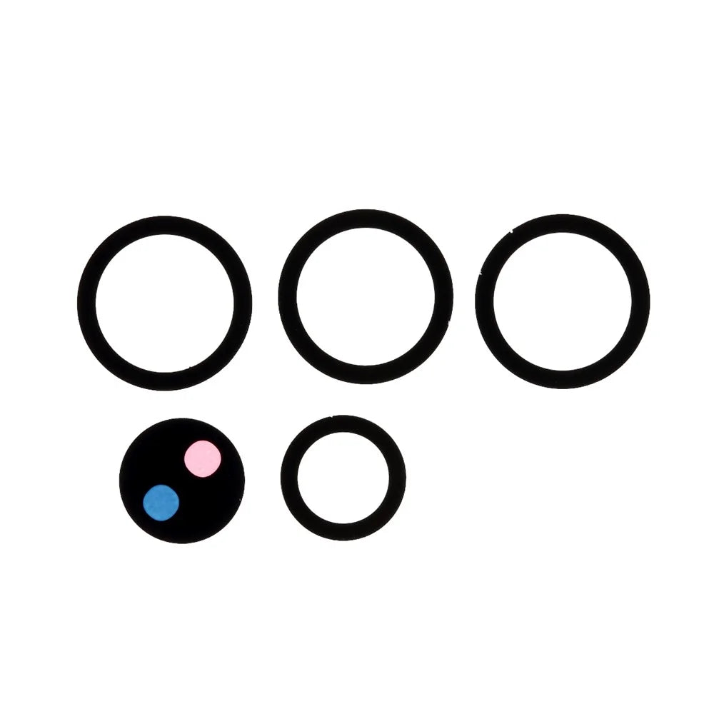 5pcs OEM Back Camera Rim Lens Ring with Glass Lens Replacement for Samsung Galaxy S21 Ultra 5G G998 - 3