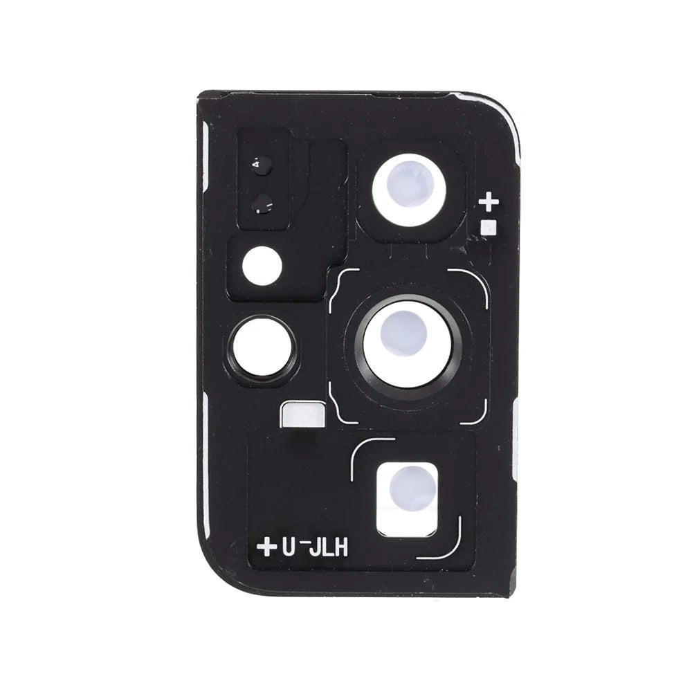 OEM Back Camera Lens Ring Cover with Glass Lens for Samsung Galaxy S21 Ultra 5G G998 - Black - 2