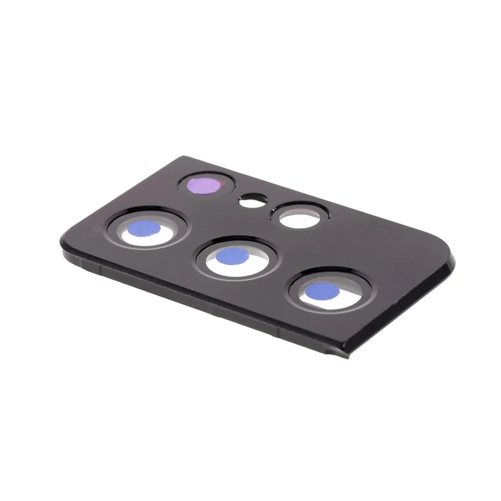 OEM Back Camera Lens Ring Cover with Glass Lens for Samsung Galaxy S21 Ultra 5G G998 - Black - 3