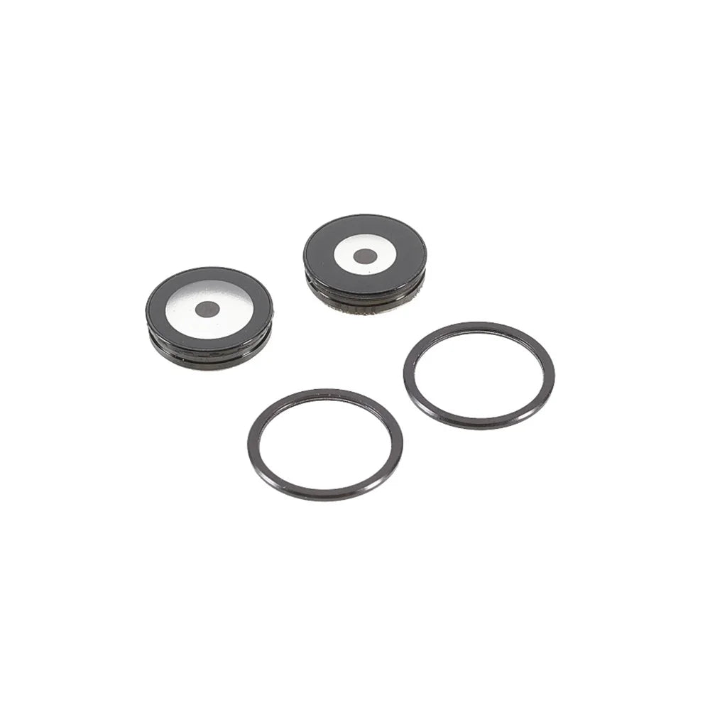 OEM Camera Lens Screen Ring Cover with Glass Lens Film for iPhone 11 6.1 inch - Black - 5