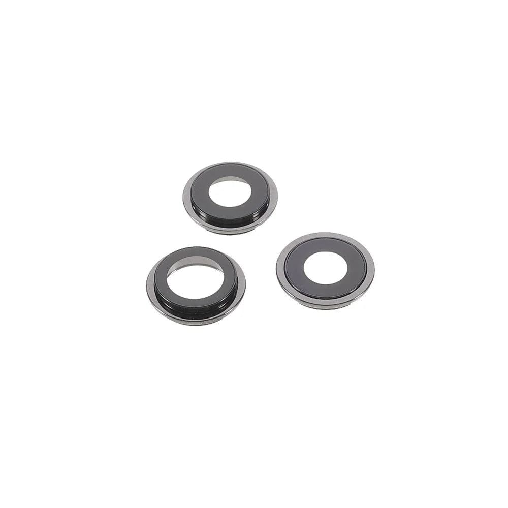 OEM Rear Back Camera Lens Ring Repair Cover with Glass Lens Replacement for iPhone 12 Pro 6.1 inch - Black - 3