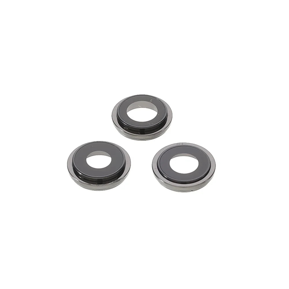 OEM Back Rear Camera Lens Ring Cover with Glass Lens Replacement for iPhone 12 Pro Max 6.7 inch - Grey - 3